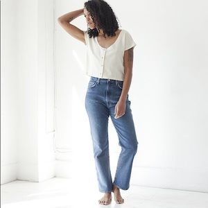 Agolde Pinch Waist High Rise Kick Denim Jeans